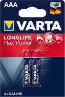 Батарейка лужна VARTA LONGLIFE MAX POWER AAA 1.5V, блістер, 2шт