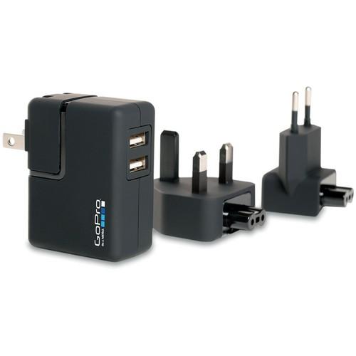 Сетевое 2х-портовое USB зарядное устройство GoPro Wall Charger (AWALC-001)