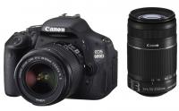 Фотокамера цифрова дзеркальна Canon EOS 600D kit 18-55 IS II + 55-250 IS II