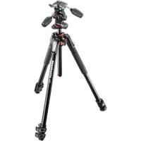 Алюмінієвий штатив із 3-осьовою головою Manfrotto MK190XPRO3-3W 190 XPRO, 3 секції, поворотна колона