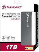 Портативний зовнішній жорсткий диск Transcend StoreJet 1TB 25C3N USB3.0 Extra Slim Portable Hard Drive