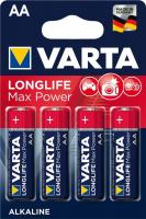 Батарейка лужна VARTA LONGLIFE MAX POWER AA, 1.5V, блістер, 4 шт