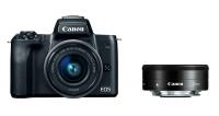 Фотоапарат Canon EOS M50 kit 15-45 IS STM + 22 STM Black