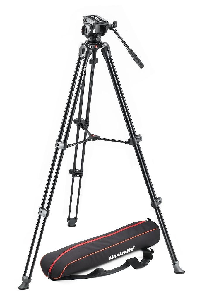 Профессиональный алюминиевый видеоштатив с головой Manfrotto MVK500AM, 3 секции