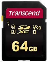 Карта пам'яті Transcend SDXC 64GB C10 UHS-II U3 V90 R285/W180MB/s