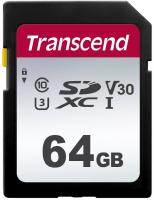 Карта пам'яті SDXC Transcend 64GB C10 UHS-I R95 / W45MB / s (TS64GSDC300S)
