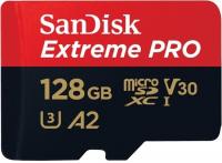 Карта пам'яті microSDXC SanDisk 128GB C10 UHS-I U3 A2 R170 / W90MB / s Extreme Pro + SD (SDSQXCY-128G-GN6MA)