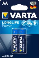 Батарейка лужна VARTA LONGLIFE Power AA LR6 1.5V, блістер, 2шт