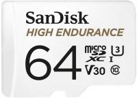 Карта пам'яті SanDisk High Endurance microSDXC 64GB C10 UHS-I U3 V30 R100/W40MB/s