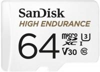 Карта пам'яті microSDXC SanDisk 64GB C10 UHS-I U3 V30 R100 / W40MB / s High Endurance (SDSQQNR-064G-GN6IA)