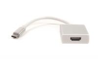 Кабель-перехідник PowerPlant HDMI female - USB Type-C, 0.15м, Blister