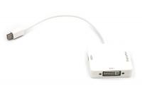 Кабель-перехідник PowerPlant mini DisplayPort (Thunderbolt) - DisplayPort, HDMI, DVI 0.2 м