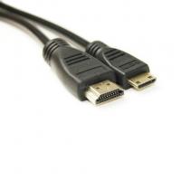 Відео кабель PowerPlant HDMI - mini HDMI, 2м, позолочені коннектори, 1.4V