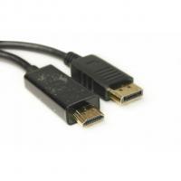 Відео кабель PowerPlant HDMI - DisplayPort, 1.8м, позолочені коннектори, 1.4V