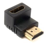 Перехідник PowerPlant HDMI AF - HDMI AM, нижній кут