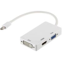 Перехідник PowerPlant mini DisplayPort (Thunderbolt) - HDMI, DVI, VGA (3 в 1)