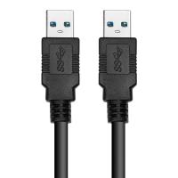 Кабель PowerPlant USB 3.0 AM - AM, 1.5м, чорний