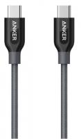 кабель ANKER Powerline + USB-C to USB-C 2.0 - 0.9м V3 (Gray)
