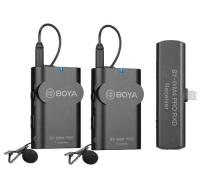 Бездротова мікрофонна система Boya BY-WM4 Pro-K4 для пристроїв iOS з роз'ємом Lightning (1 RX, 2 TX)