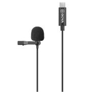 Петличний дротовий мікрофон Boya BY-M3, USB Type-C