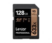 Карта пам'яті SDXC Lexar 128GB Professional 633x UHS-I cards, up to 95MB / s read 45MB / s write C10 V30 U3