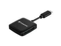 Кардрідер Transcend USB 3.2 Gen 1 Type-C SD/microSD, чорний