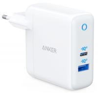Мережевий зарядний пристрій ANKER PowerPort+ Atom III 45W USB-C+15W USB-A, білий