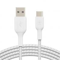 Кабель Belkin USB-A - USB-C, BRAIDED, 2m, white