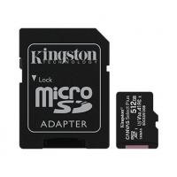 Карта пам'яті microSDXC Kingston 512GB C10 UHS-I U3 A1 R100/W85MB/s Canvas Select Plus + SD адаптер