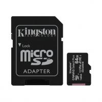 Карта пам'яті microSDXC Kingston 64GB C10 UHS-I R100MB/s Canvas Select Plus + SD