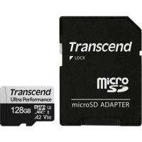Карта пам'яті microSDXC Transcend 128GB C10 UHS-I U3 A2 R160/W125MB/s + SD