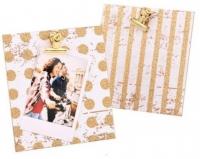 Комплект з 2х дерев'яних фоторамок Fujifilm INSTAX 2 PACK MDF MINI CLIP FRAME GOLD