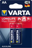 Батарейка лужна VARTA LONGLIFE MAX POWER AA 1.5V, блістер, 2шт