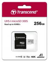 Карта памяти microSDXC Transcend 256GB C10 UHS-I R95/W45MB/s + SD адаптер