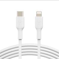 Кабель Belkin USB-C - Lightning, PVC, 1m, white