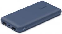 Портативний зарядний пристрій Belkin 10000mAh, 15W Dual USB-A, USB-C, blue