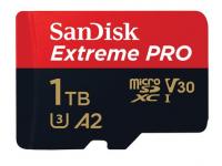 Карта пам'яті microSDXC SanDisk Extreme Pro 1TB 170MB/s A2 C10 V30 UHS-I U4 + SD Adapter + Rescue Pro Deluxe (SDSQXCZ-1T00-GN6MA)