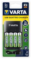 Зарядний пристрій Varta Value USB Quattro Charger + 4 AA 2100 mAh