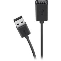 Кабель Belkin USB-A - USB-AF, (AM/AF) Extension cable 1.8m, black