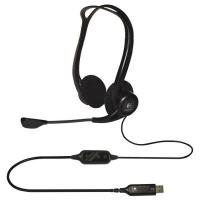 Головні дротові навушники накладні з вбудованим мікрофоном LOGITECH Corded USB Stereo Headset PC 960