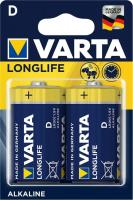 Батарейка лужна VARTA LONGLIFE D (LR20) 1.5V, блістер, 2шт