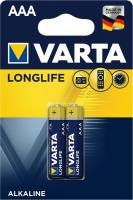 Батарейка лужна VARTA LONGLIFE AAA 1.5V, блістер, 2шт