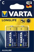 Батарейка лужна VARTA LONGLIFE C (LR14) 1.5V, блістер, 2шт