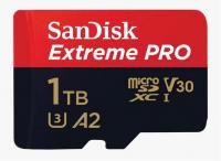 Карта пам'яті Sandisk microSDXC Extreme PRO 1TB + SD Adapter, R200MB/s W140MB/s, A2 C10 V30 UHS-I U3