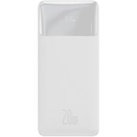 Універсальна мобільна батарея Baseus Bipow 30000mAh, PD 20W, USB-C, 2xUSB QC 3.0 (white)