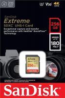 Карта пам'яті SanDisk Extreme SDXC 256GB C10 UHS-I U3 V30 R180/W130MB/s