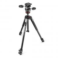 Алюмінієвий штатив Manfrotto 190X MK190X3-3W1 із 3-осьовою головою (макс. висота 173см, 3 секції, навантаження до 10кг, вага 2.7кг)