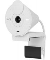 Веб камера Logitech Brio 300 FullHD, Mic, USB Type-C, off-white