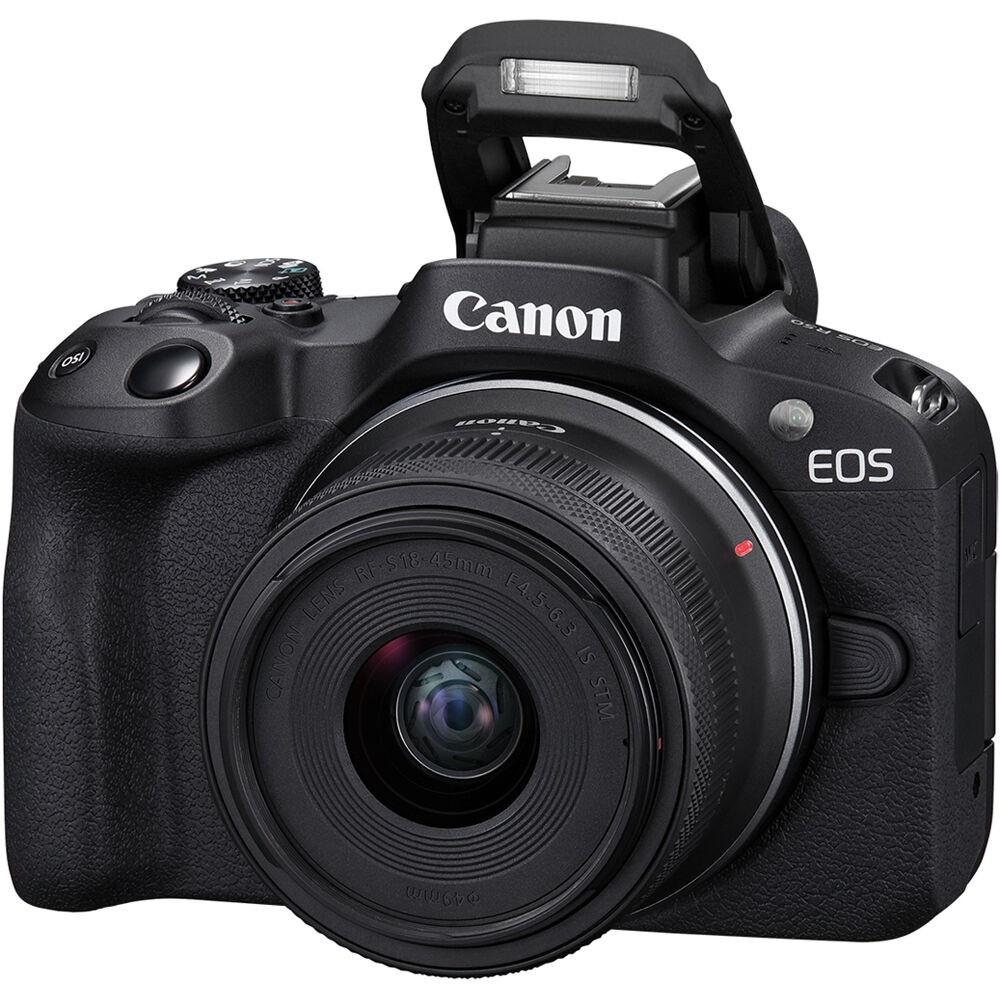 Фотокамера беззеркальная Canon EOS R50 kit RF-S 18-45mm F4.5-6.3 IS STM, black