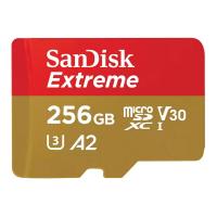 Карта пам'яті microSDXC SanDisk Extreme 256GB, A2 C10 V30 UHS-I U3, R190MB/s W130MB/s для мобільних ігор